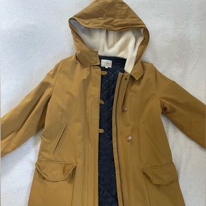 Sezane Mustard yellow Coat with quilted lining XS